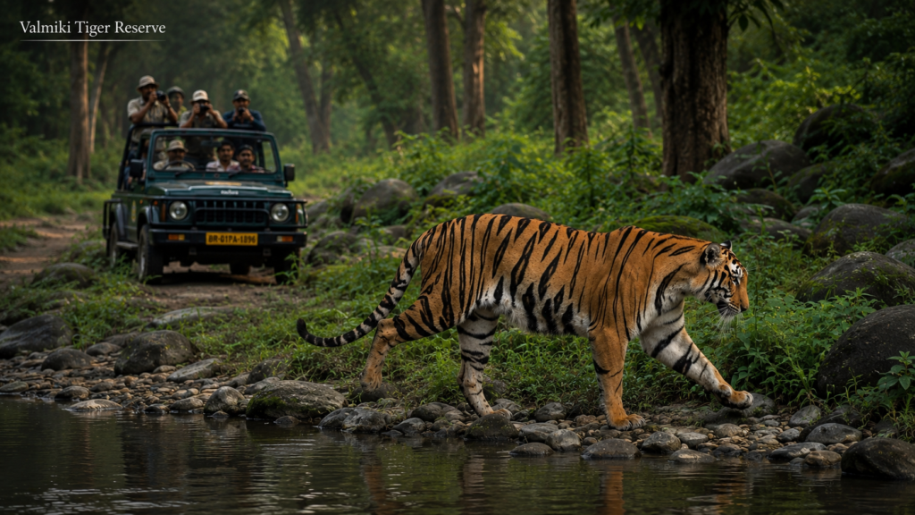 Bengal tiger habitat in Valmiki Tiger Reserve, Bihar