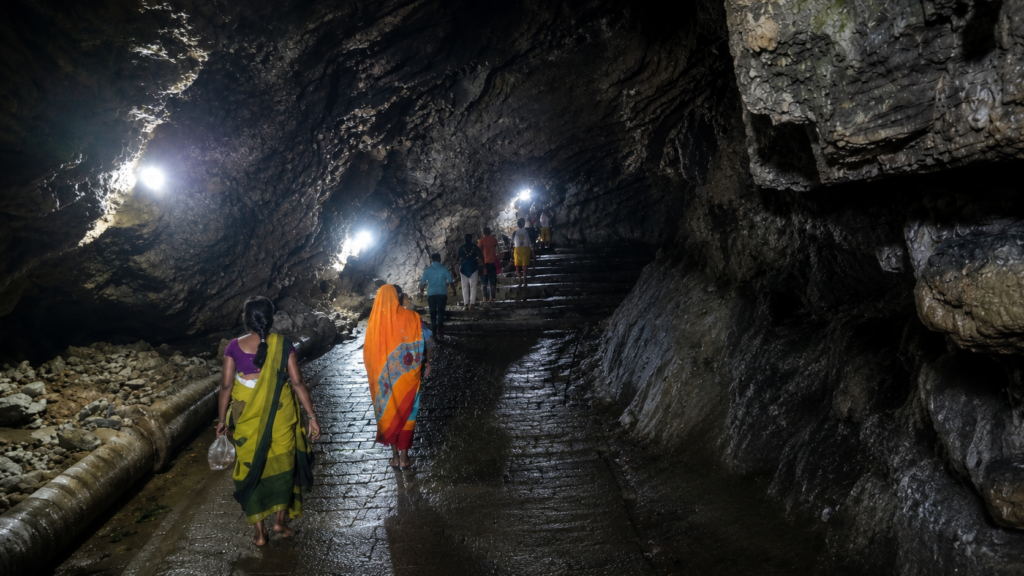 Gupt Dham Cave with natural Shiva Lingam in Rohtas