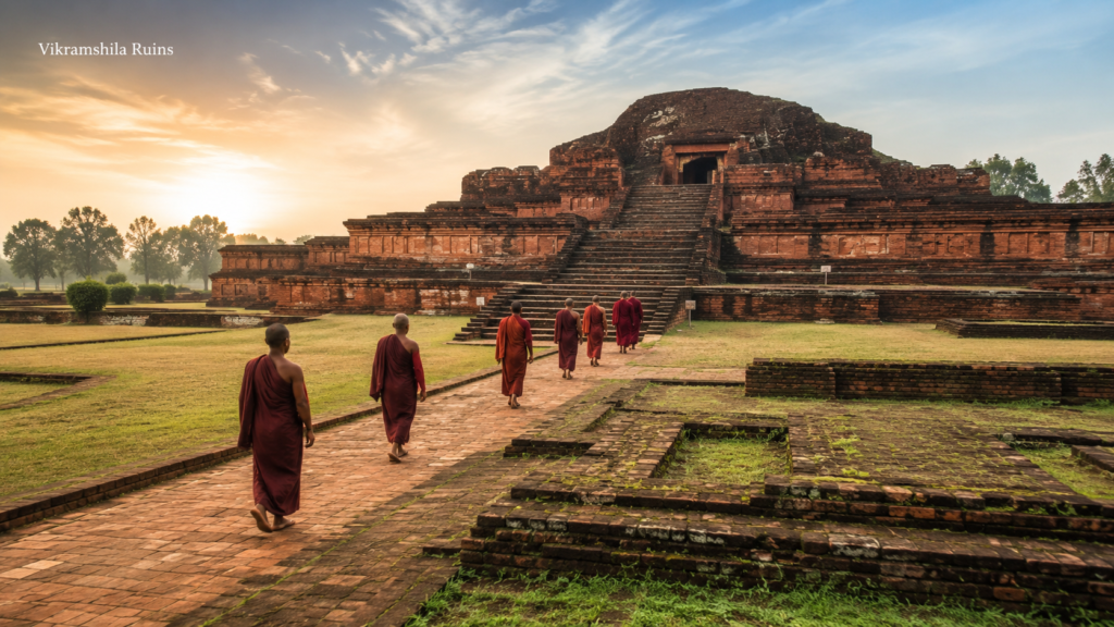 Vikramshila University archaeological ruins in Bhagalpur, Bihar