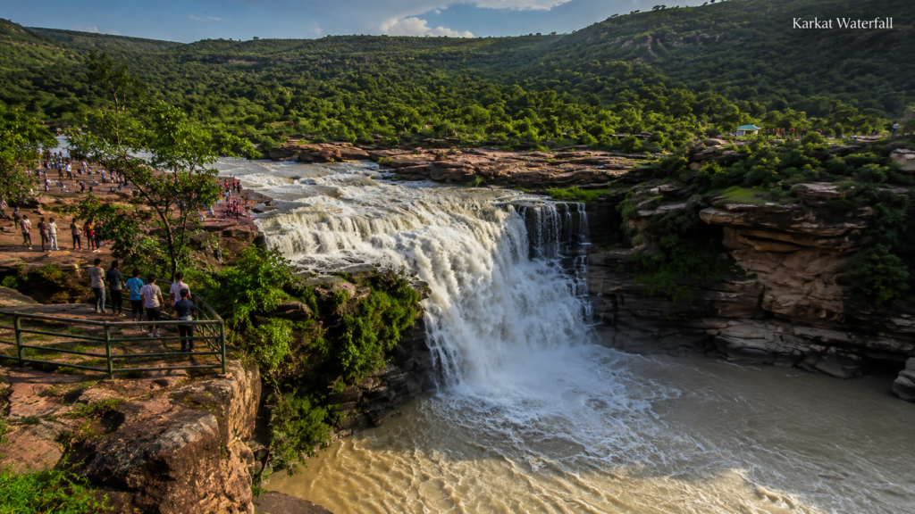Karkat Waterfall in Kaimur, Bihar