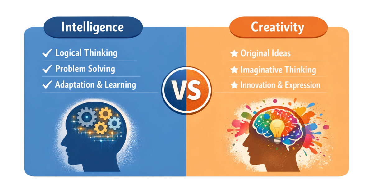 Intelligence vs Creativity