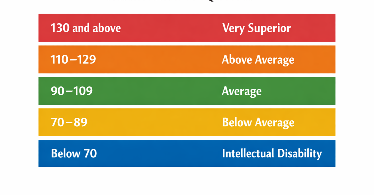 Classification of IQ Scores